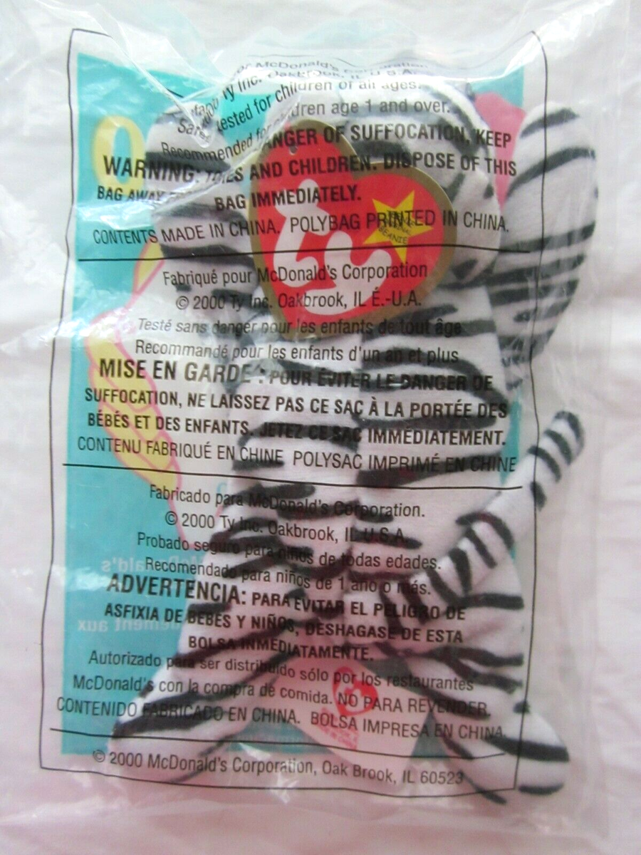 Ty Teenie Beanie Baby Blizz the White Tiger-McDonalds # 10 | eBay