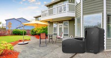 2 Rockville HP4S-8 Black 4" Outdoor Patio Backyard Garden Swivel Speakers