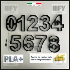 Set Formine 8cm numeri cookies cutter taglia biscotti per Cake Design PDZ 