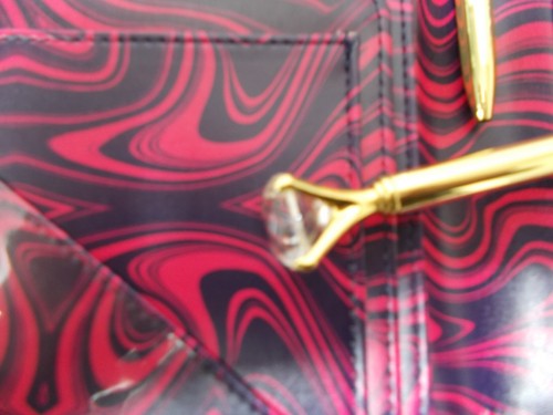 2 Leather Server Book Deluxe Organizer Waitress Waiter 6 Pocket with Diamond Pen - Picture 3 of 3