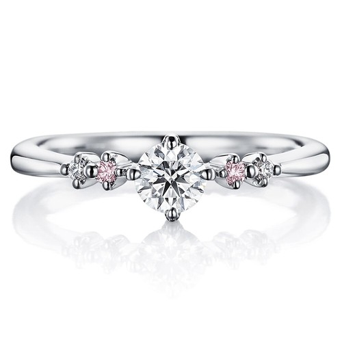 Anillo de compromiso 14 quilates oro blanco 0,58 quilates diamante Lab Created corte redondo - Imagen 1 de 9