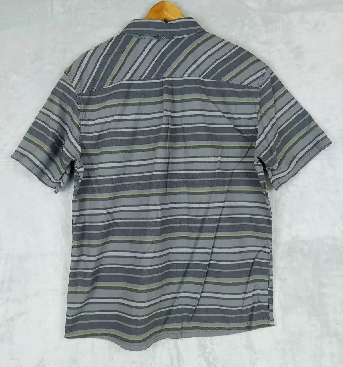 smartwool summit county striped button merino organic cotton shirt