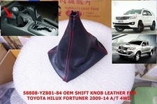RHD A/T 4WD GEAR SHIFT GLOVE COVER  RED THREAD FIT TOYOTA HILUX FORTUNER 2005-14