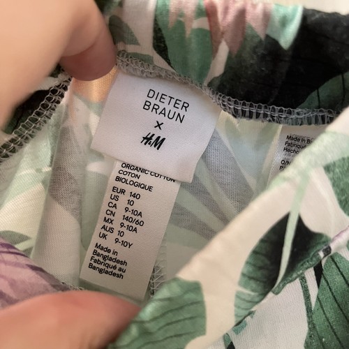 Dieter Braun x H&M Hummingbird Top and Shorts Set Tropical Girls Size 10 NWT - Picture 16 of 19