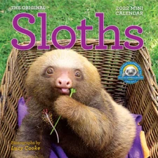 Original Sloths Mini Wall Calendar 2022: 12 months of irresitable cutenes - GOOD