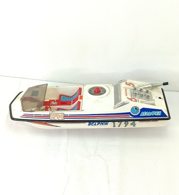 Vintage Spielzeugschiff Scale Speed Sport Boot Delphin UdSSR Electromechanic Soviet 