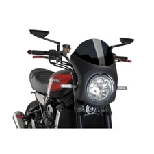 PUIG HALF-FAIRING SCREEN FOR KAWASAKI ZEPHYR 750 1991 > 1999 BLACK 9595F