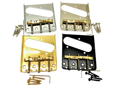 Wilkinson Vintage Telecaster Bridge NO LOGO Compensated Brass Saddles Tele WTB