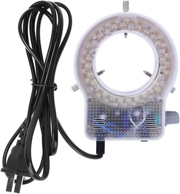 60LED Adjustable Brightness Microscope Ring Light Lamp Illuminator for... 