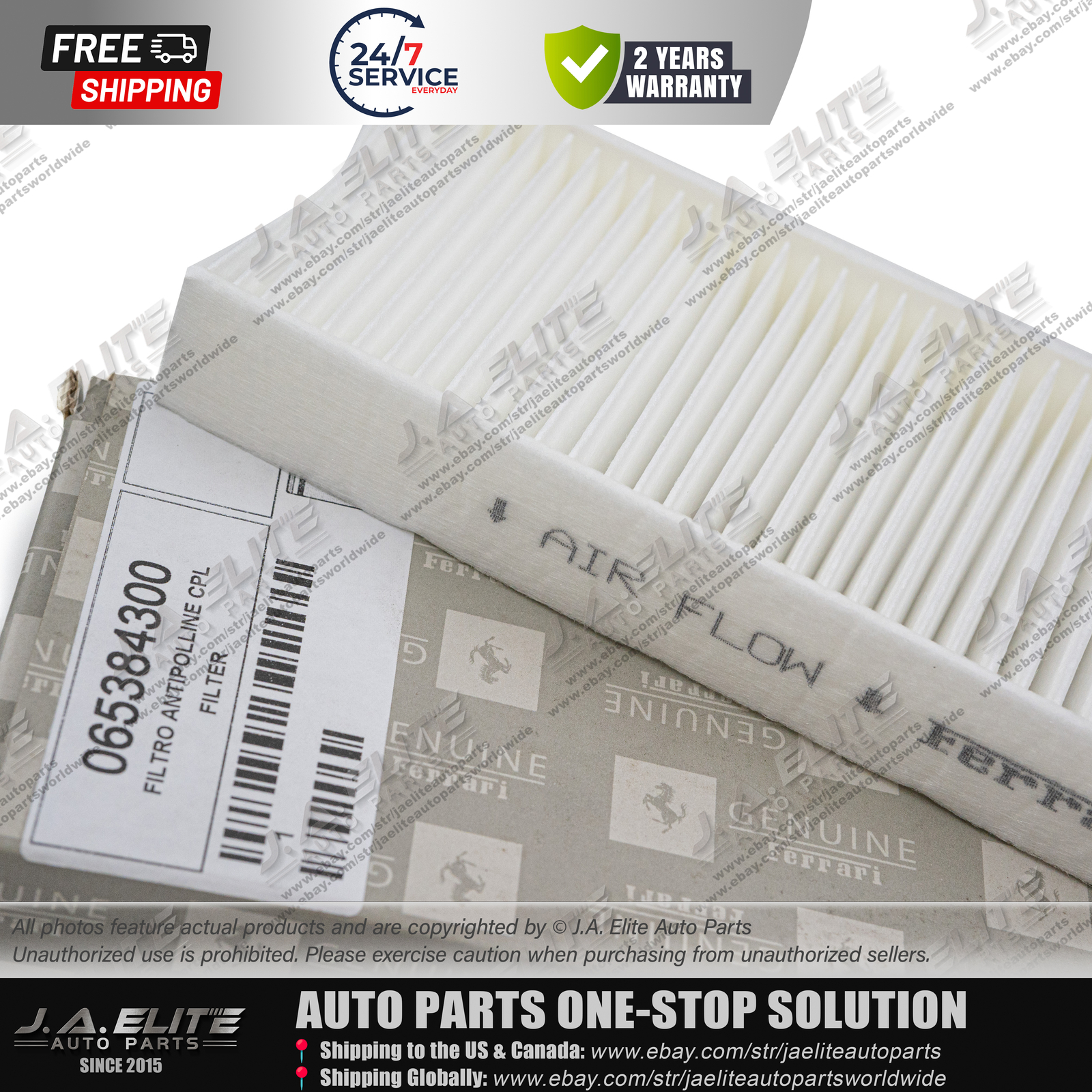 4pcs Ferrari Air Filter & Pollen Filter & Oil Filter for Ferrari F430