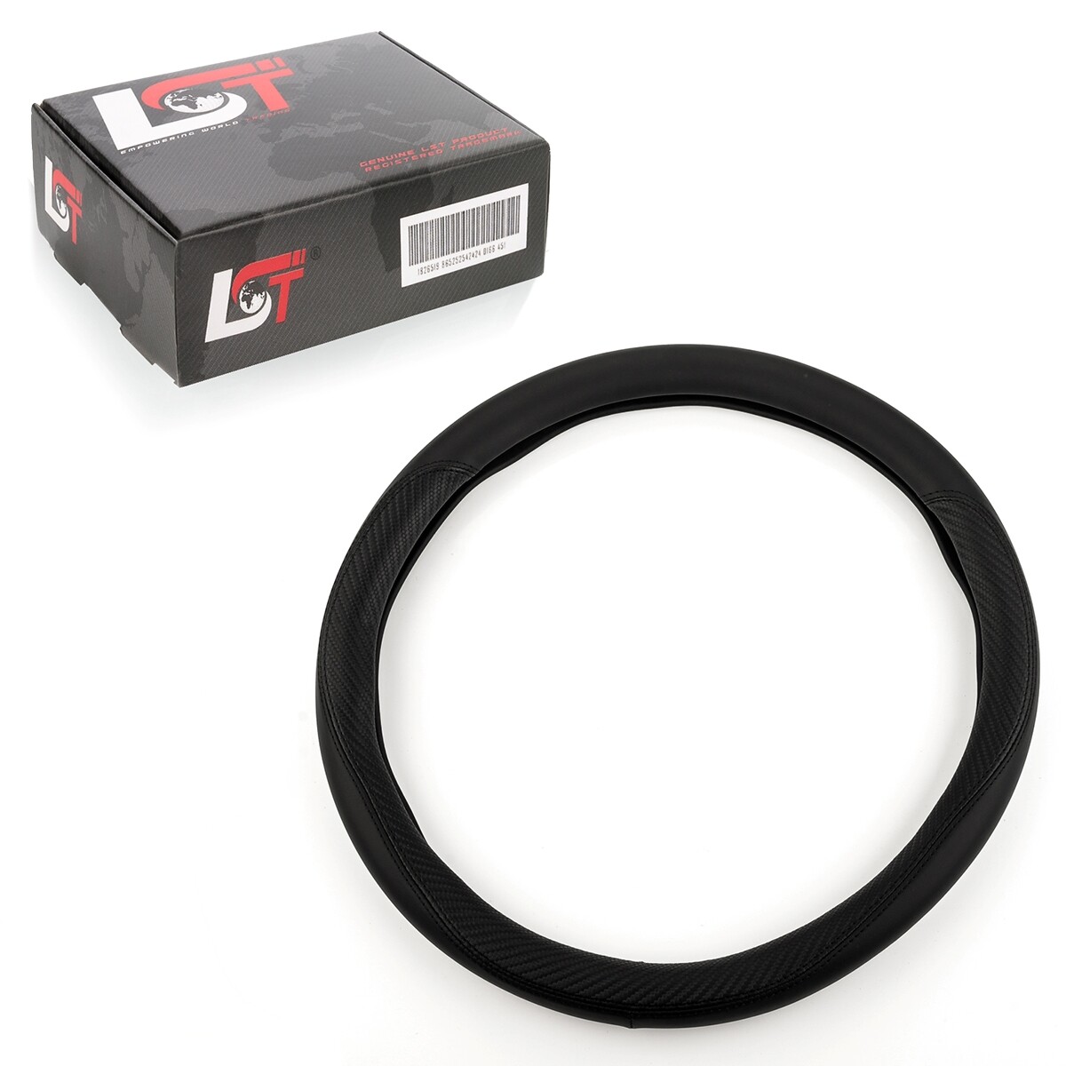 Steering Wheel Cover Ø 38X9 Cm 15X3.5 Inch Black For DAIHATSU