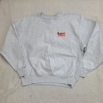 VTG Walt Disney World ESPN 2003 Mens XL Gray Champion Reverse Weave Sweatshirt