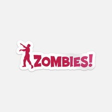 Zombies Silhouette Slogan Vinyl Sticker Decal Zombies Silhouette Slogan Vinyl Sticker Decal