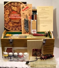 Wood Burning Art Kit Oak Toolbox Woodcraft Patterns Walnut Hollow Oil Pencils