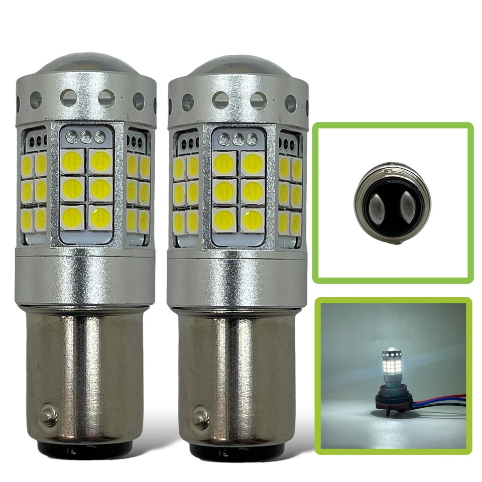 Lampadine LED 1157 BAY15D Rosse - 2Pcs 12-24V 3400LM Per Stop E Fanalini Auto - Foto 6