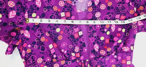 Peaches Women's Multi-Color Uniform Scrub Top Size M - Picture 9 of 12
