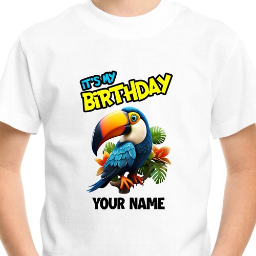 T-shirt personnalisé animaux mignon enfants jungle zoo anniversaire enfants garçons tee-shirt - Photo 13 sur 36