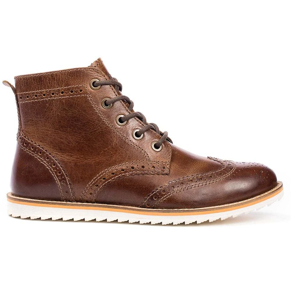 Crevo Boardwalk Lace Up Mens Brown Casual Boots CV1209 225