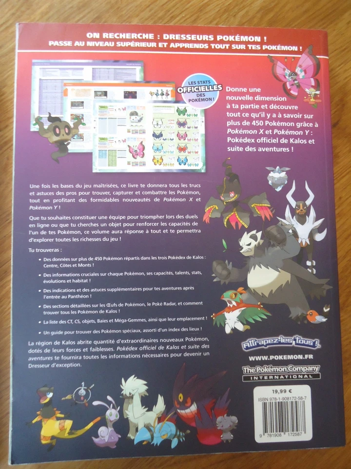 Lote Guía Oficial Pokemon X Pokemon Y Pokedex Kalos Region Nintendo DS 3DS FR Foto 3 de 3