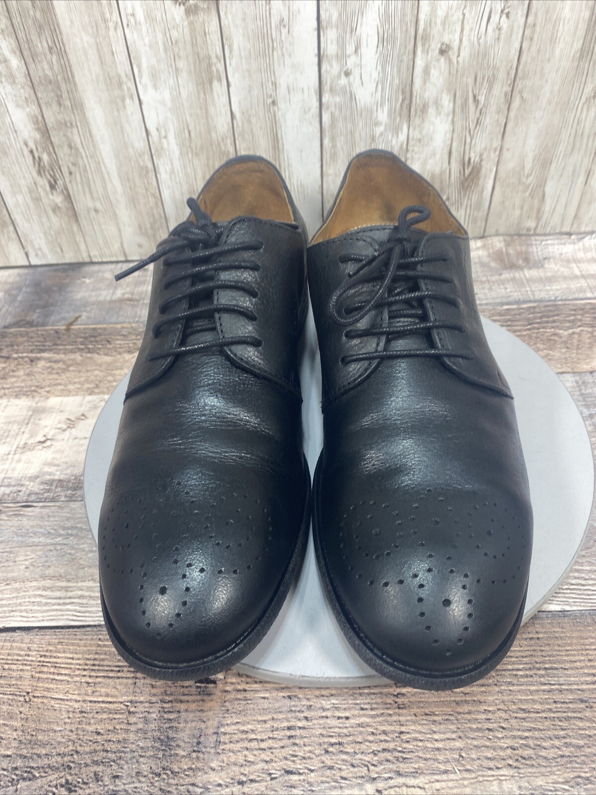 SAOLA Robert Wayne Utah scarpe eleganti da uomo in pelle nera Derby Brogue taglia 8 5 D