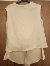 BLONDE SIZE 12 SHORTIE PJSMAS BY MARKS AND SPENCER