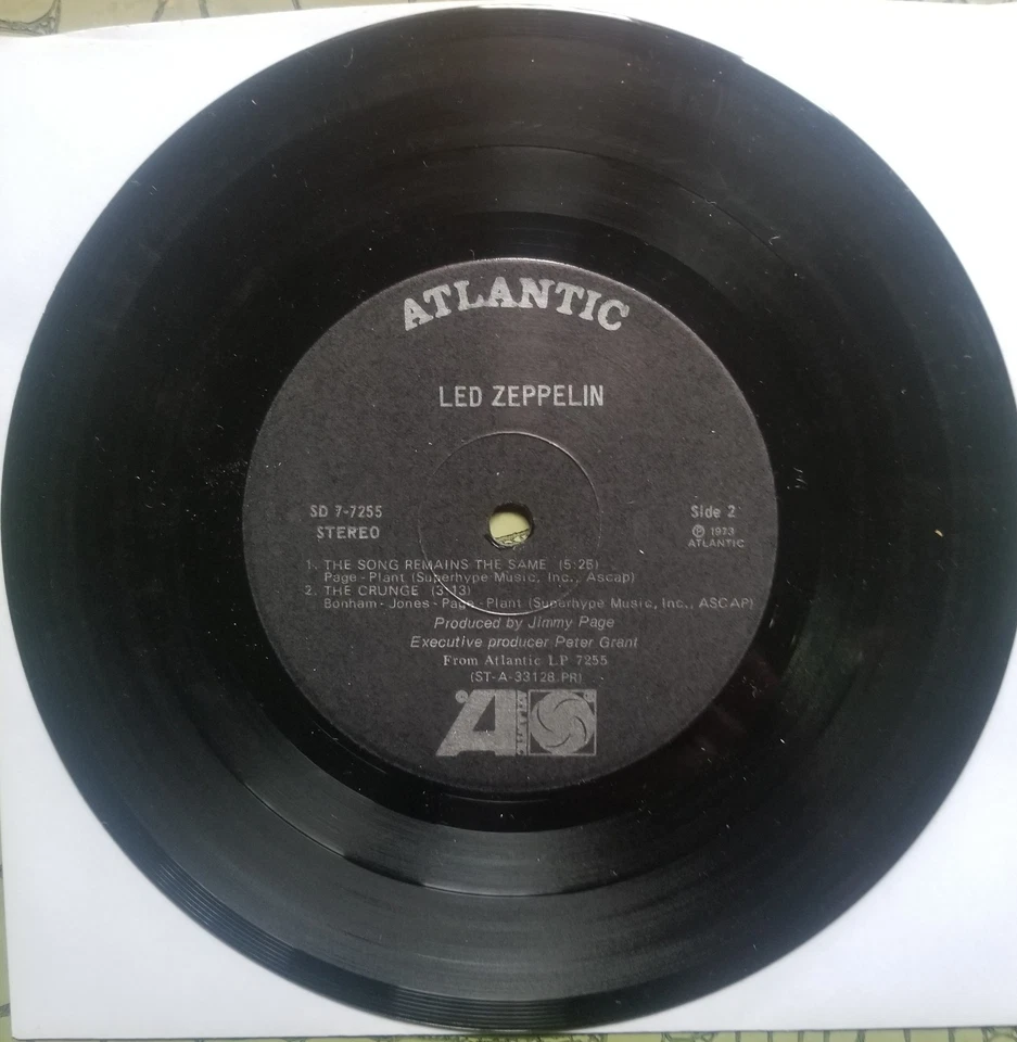 LED ZEPPELIN:"HOUSES OF THE HOLY". 7" 73 COMPACT SD 7- 7255 JUKEBOX EP PSL Foto 3 de 4