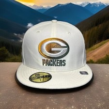 Sombrero Green Bay Packers 59Fifty ajustado talla 7 1/2 "crema de café" nuevo gorra PHC H68
