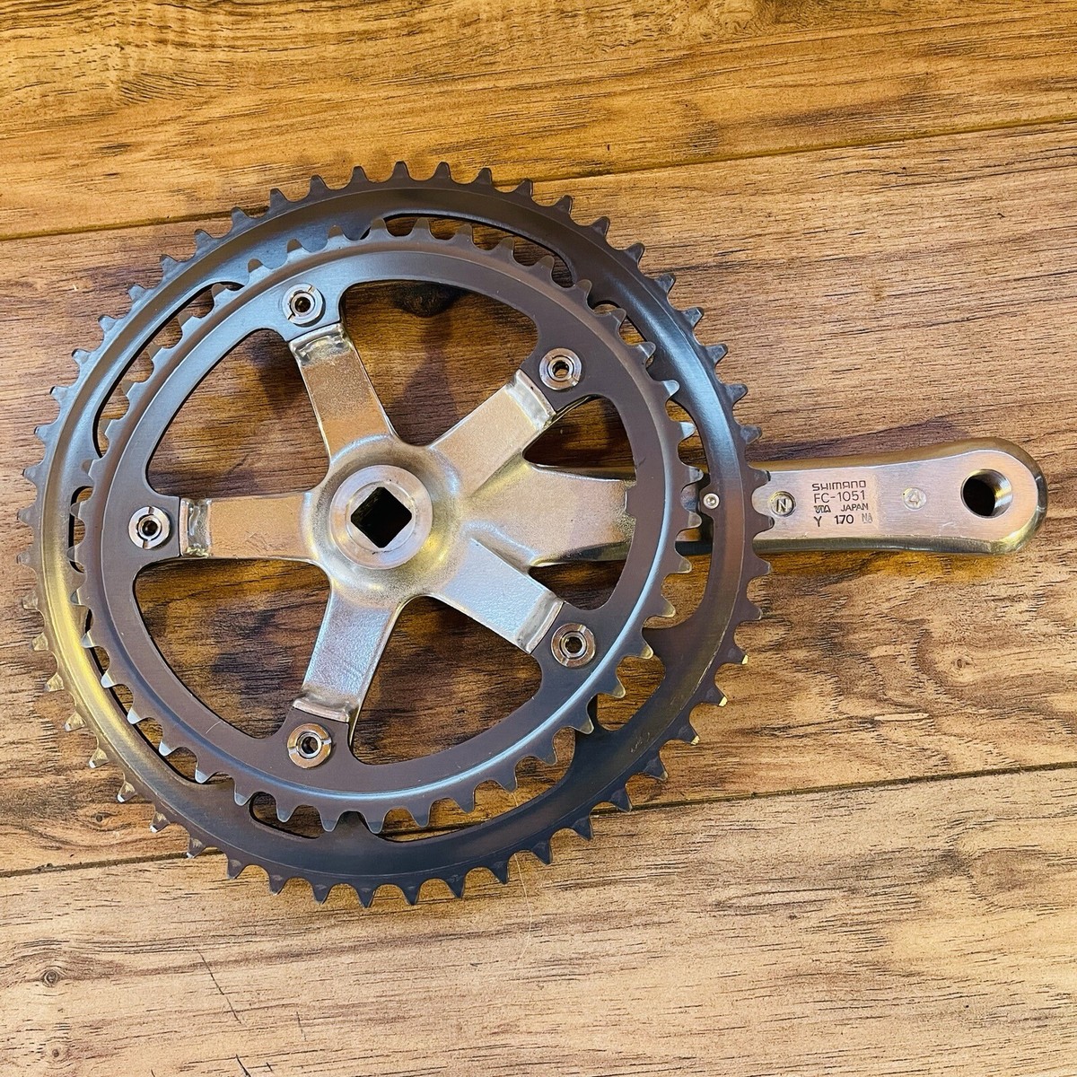 NOS Shimano 105 FC-1051 RIGHT SIDE Crank & 52 42 Chainrings