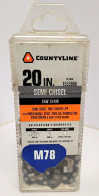 CountyLine 20'' Semi Chisel Saw Chain M78