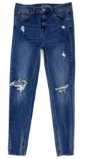 Wild Fable Women's Jeans 10 High Rise Skinny Destroyed (30" waist x 29" inseam)