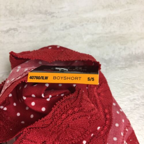 2-Pack Maidenform Women's Microfiber & Lace Boyshorts, Red/White Polka Dot, S/5 - Picture 11 of 11