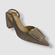 Badgley Mischka Women's Beige Champagne Adaline Pump High Heels Shoe Size 8
