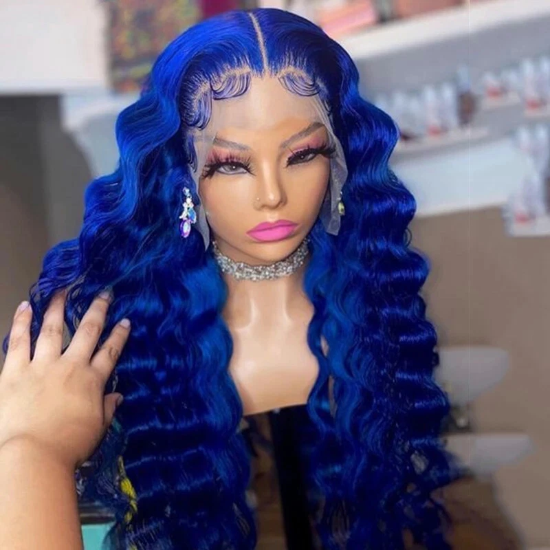 Dark blue wig ebay cheap