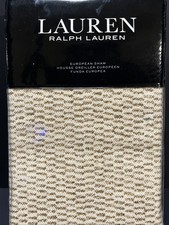 Ralph Lauren 1 European Euro Sham ISLA Texture Natural MSRP 170 LAUREN NWT