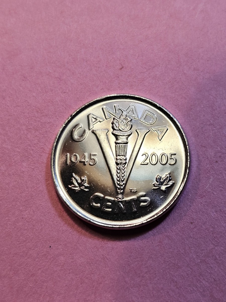 1945-2005P Canadian 5cents Victory Nickel 60th Anniversary With