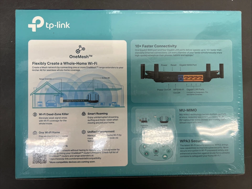 TP-Link Archer A6 AC1200 Wireless Dual Band MU-MIMO Gigabit Wi-Fi Router. - Image 3 of 4