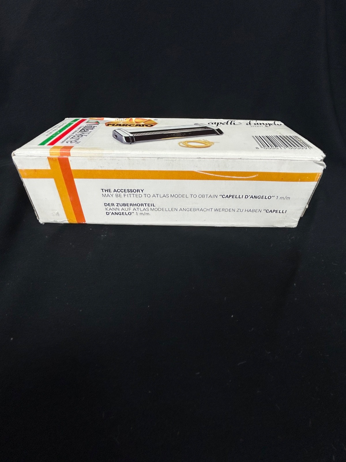 Marcato Capelli D’angelo Angel Hair Pasta Maker Attachment Made in Italy 1MM Box