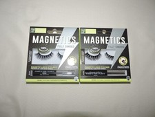 Lot of 2 Salon Perfect Magnetic Eyelashes Lashes & Magnetic Liquid Eyeliner 638