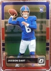 2025 Donruss Optic - Jaxson Dart 2015 Retro #2 SP - Rookie Giants Red White Blue