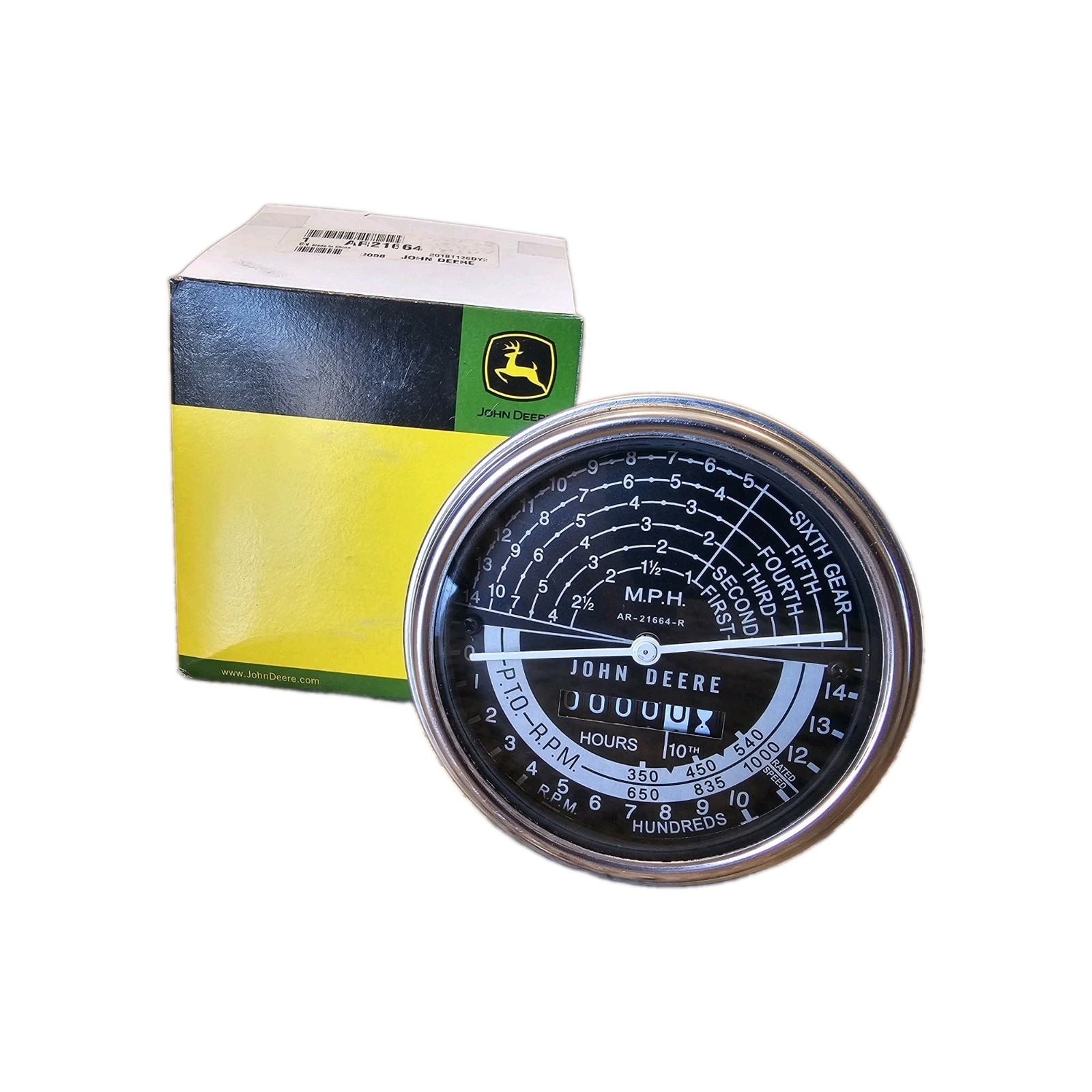 John Deere OEM Tachometer AR21664