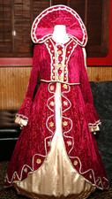 RENAISSANCE WOMEN PINK DRESS HALLOWEN COSTUME