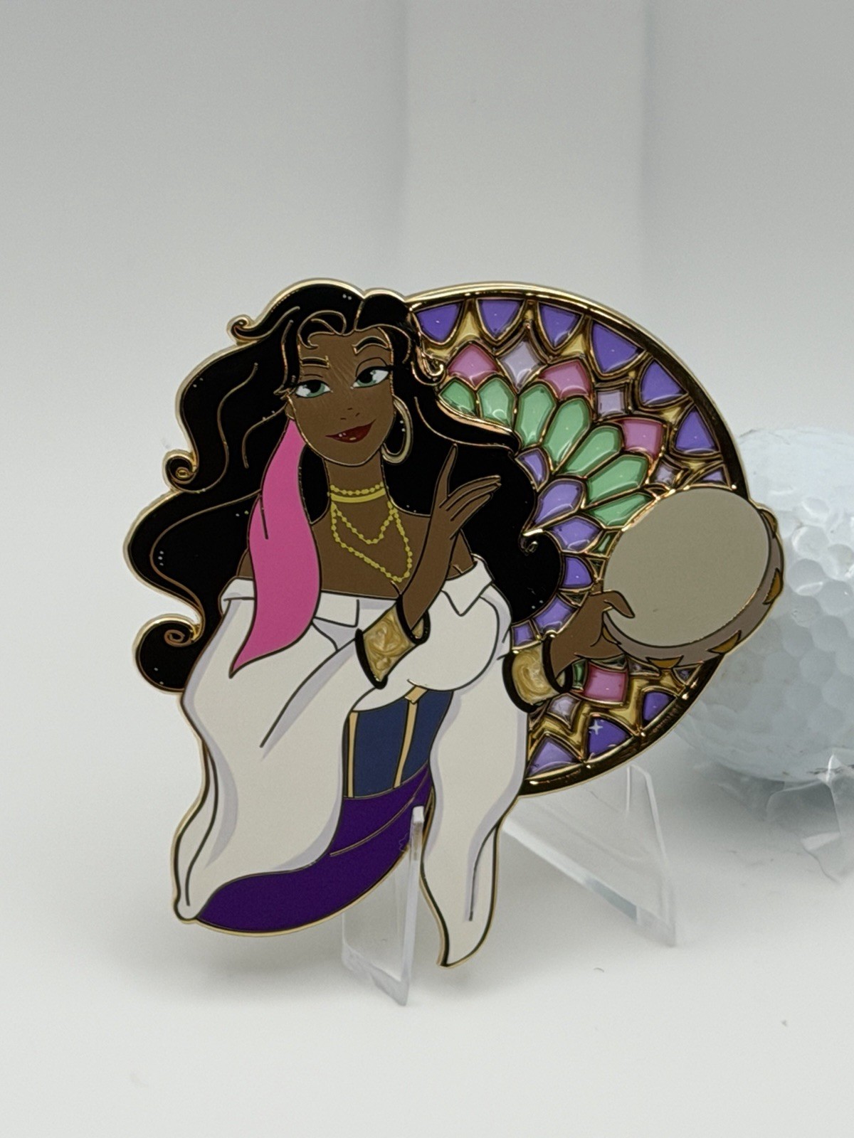 Disney Esmeralda Stained Glass Fantasy Pin LE By Zombie Girl