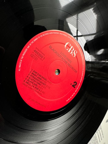 LOVE/HATE BLACKOUT IN THE RED ROOM LP original 1st Pressing - Picture 5 of 7