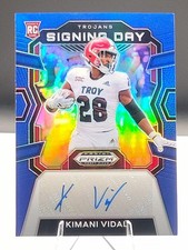 2024 Panini Prizm Draft Picks Kimani Vidal SD-KVL Auto Blue Prizm 006/149 (RC)