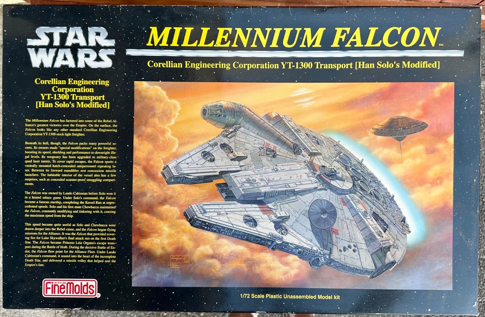 Maquette Star Wars Faucon Millenium 1/72 Revell kit de modélisme adulte