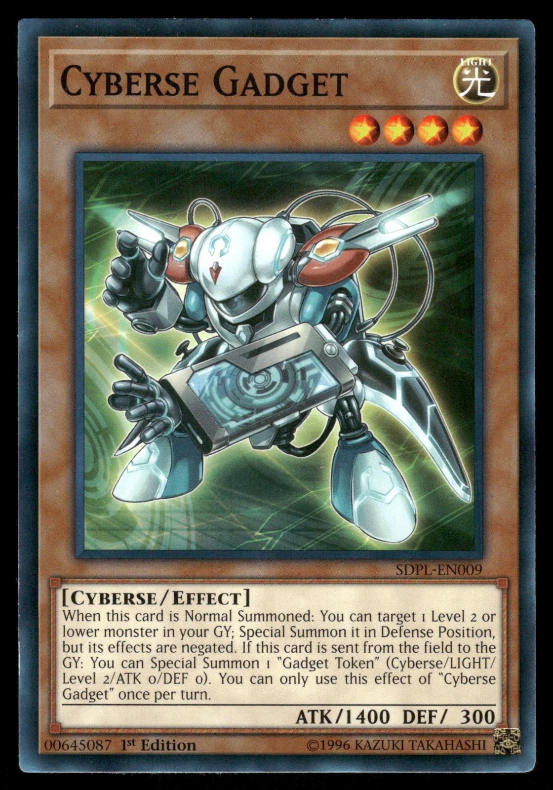 Cyberse Gadget SDPL-EN009 Structure Deck:  Yu-Gi-Oh 1st Edition NM