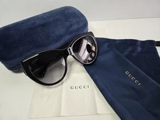 Gucci Black 56 mm W's Gradient Sunglasses GG0877S-001 56-18-130 GG LOGO Cat 2