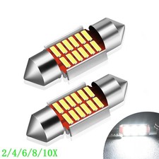 Auxito DE3175 DE3021 DE3023 31MM LED Festoon Dome Map Interior Light Bulbs 2/10x