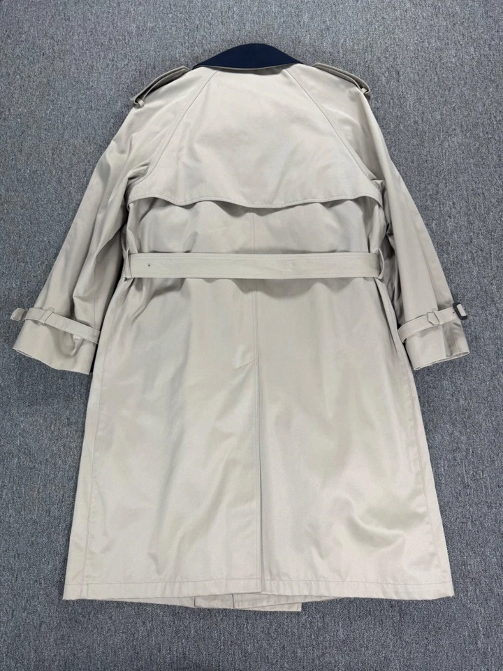 Gabardina Ralph Lauren para Hombres 38R Beige Caqui Cinturón Extraíble Forro Chaqueta Foto 2 de 4