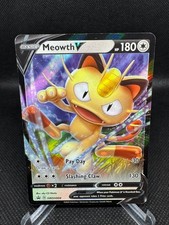 Pokemon Meowth V SWSH004 Sword & Shield Black Star Promo Holo MP